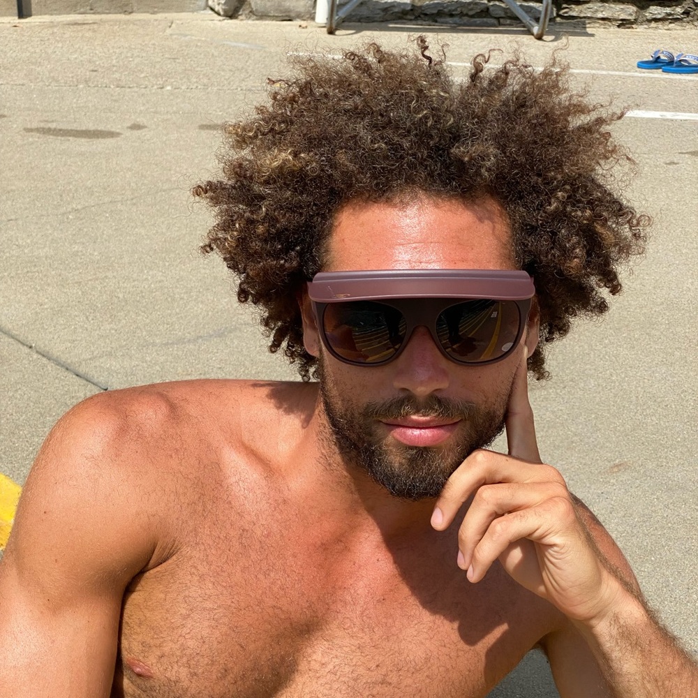 Chanel visor sunglasses